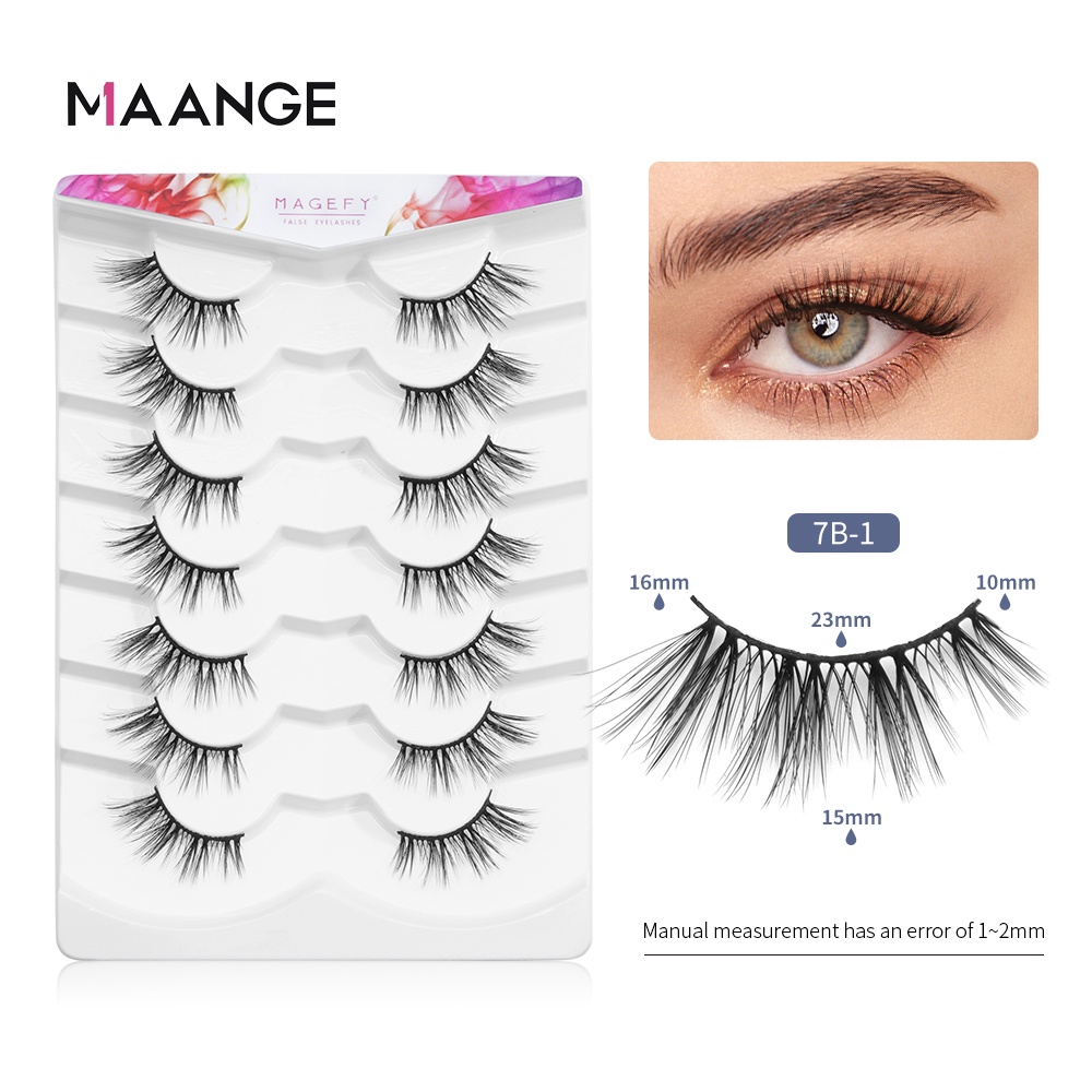 Set 7 cặp lông mi giả MAGEFY nối mi tự nhiên thoải mái
