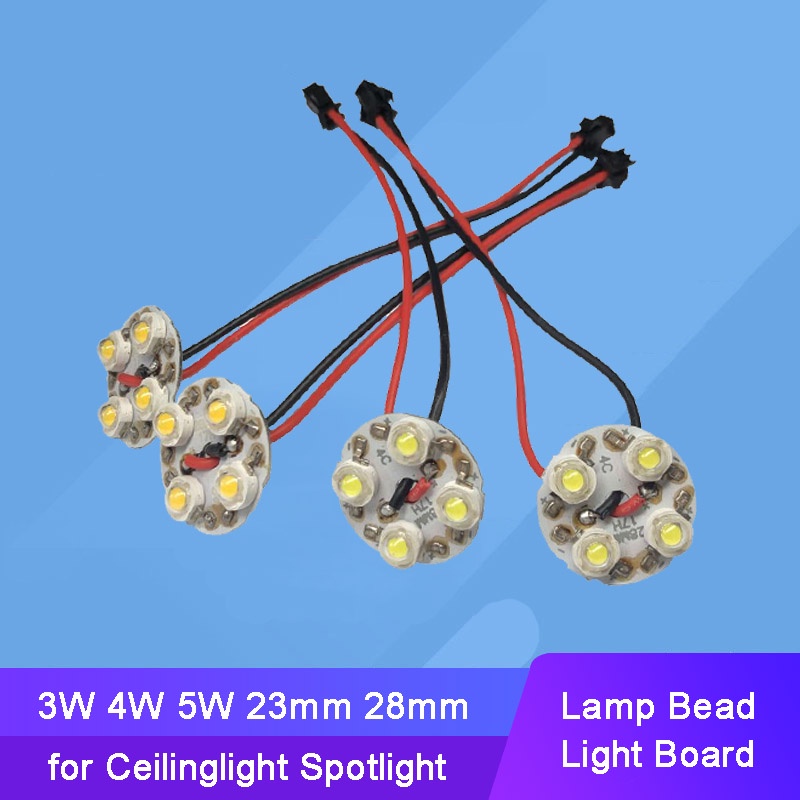 Bộ 2 Đèn LED 3W 4W 5W Ánh Sáng Trắng Ấm
