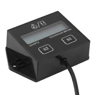 PK 12V LCD Display Tachometer Hour Meter Motorcycle 2&4 Stroke Gasoline Engine