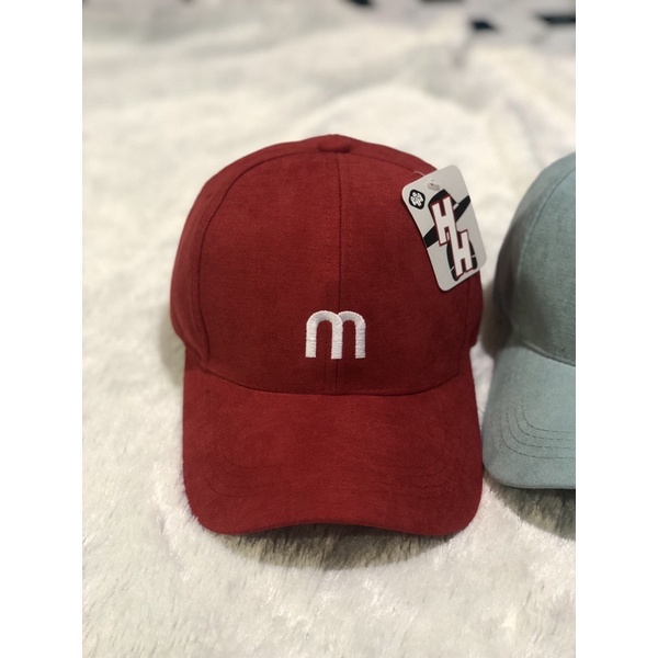 NÓN KẾT LƯỠI TRAI NHUNG MỊN THÊU LOGO m