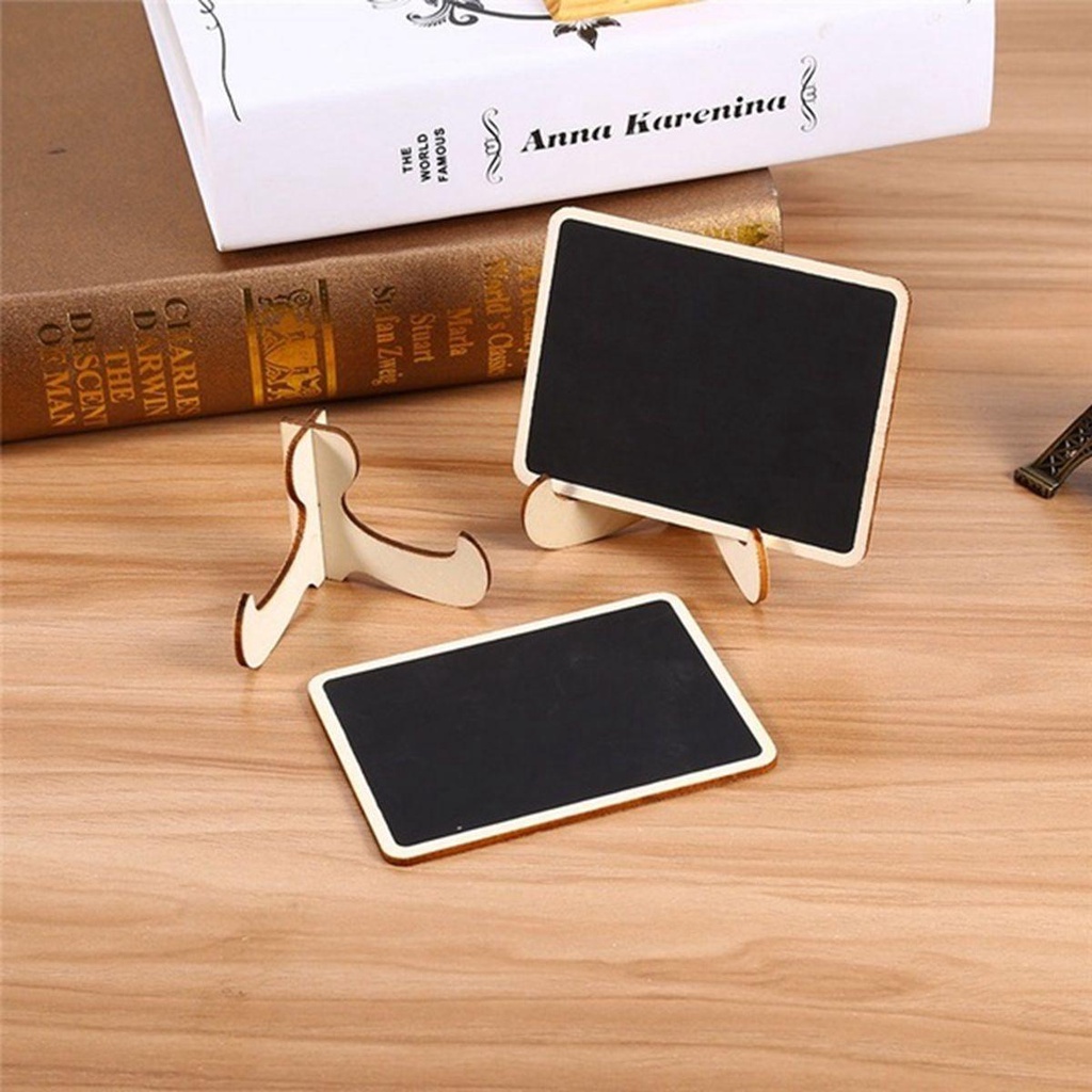 Bảng Đen Viết Phấn Bằng Gỗ Hình Chữ Nhật Dễ Thương Dùng Trang Trí Nhà Cửa / Văn Phòng