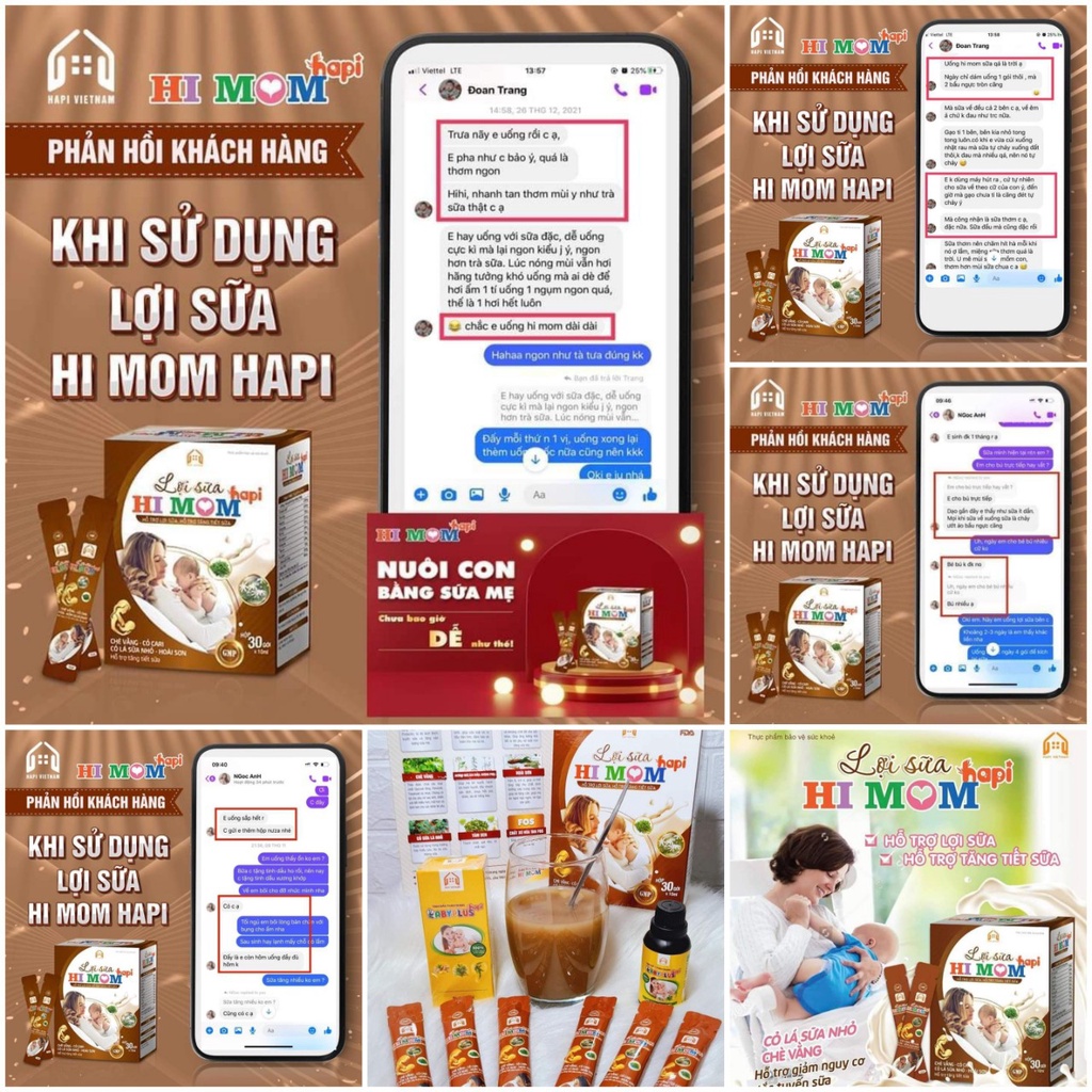 Lợi sữa Hi Mom - Sữa nhiều hơn, thơm hơn, đặc hơn, mát hơn, thông tắc tia sữa