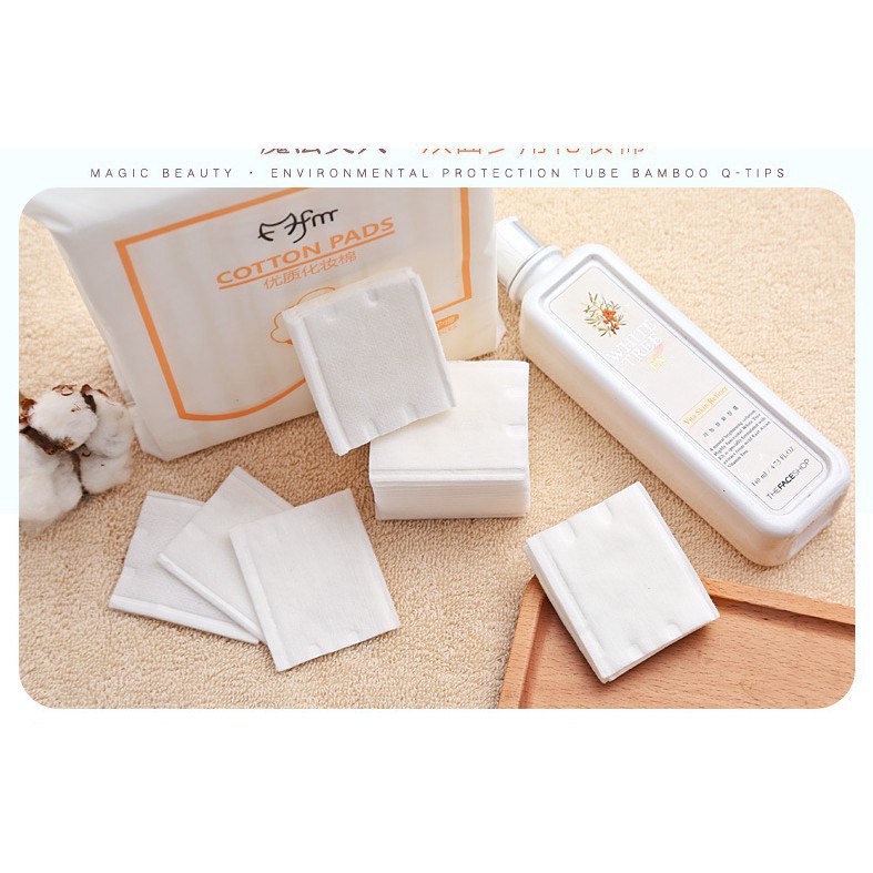 Bông tẩy trang Cottonpad 222 miếng Mềm Mịn Siêu Tiết Kiệm Xuka Cosmetic