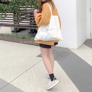 Túi tote vải canvas Hàn quốc Tofy không thấm nước có chữ Understand
