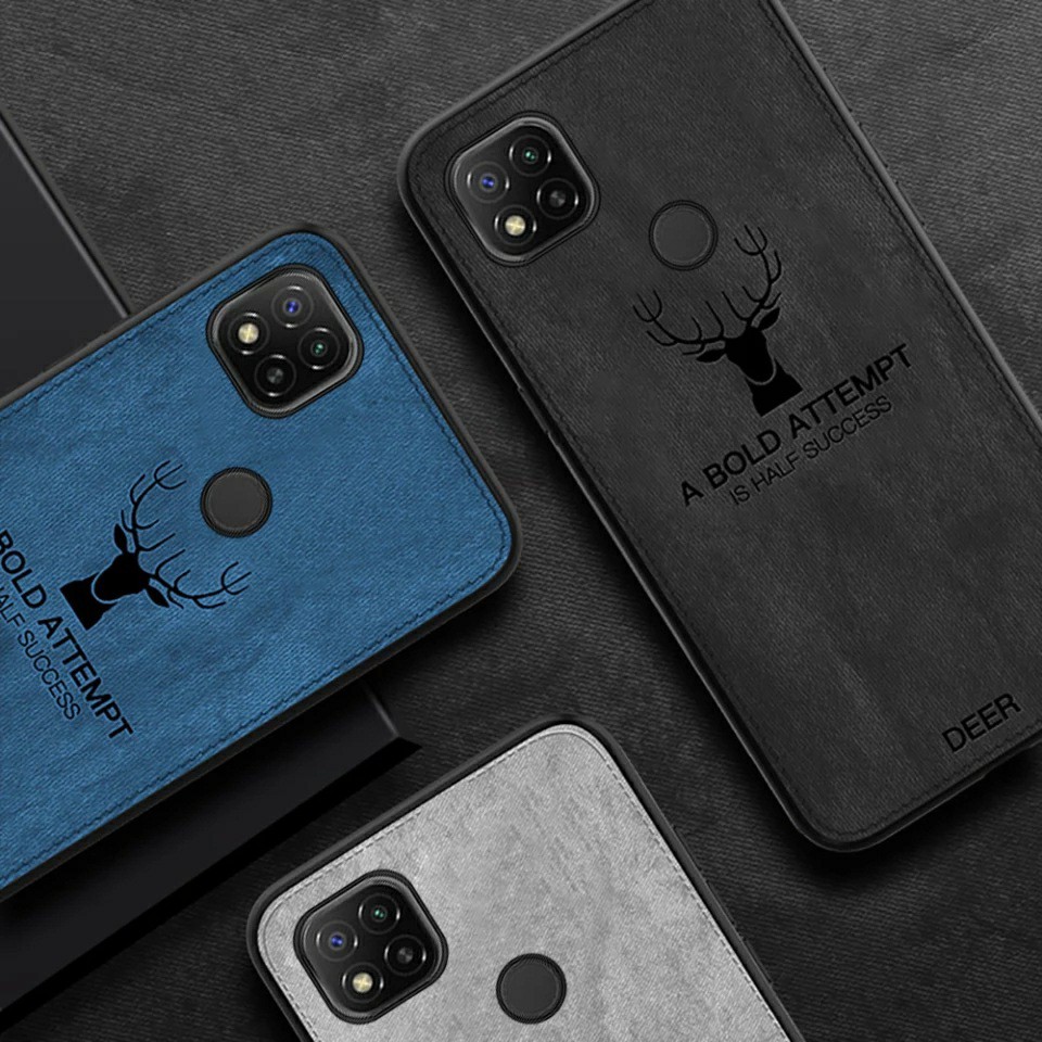 Ốp lưng Redmi 6 / 6A / Redmi 9C / Redmi 9T vải Deer HƯƠU cao cấp