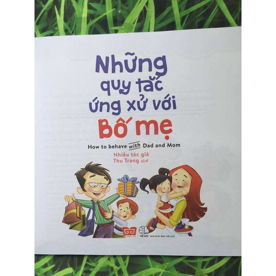 Sách Song Ngữ Anh Việt - Những Quy Tắc Ứng Xử Với Bố Mẹ - Kỹ Năng Sống Dành Cho Học Sinh