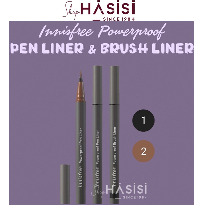 Mắt Nước Bút Lông INNISFREE - Powerproof Brush Liner ( 02 - Màu Nâu)