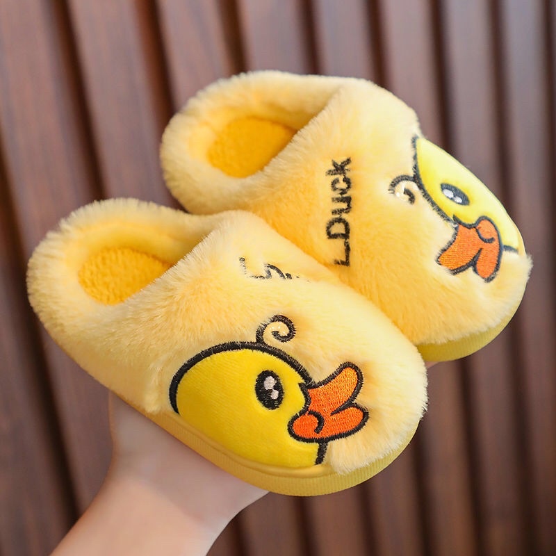 dép lông con vịt mang trong nhà cho bé