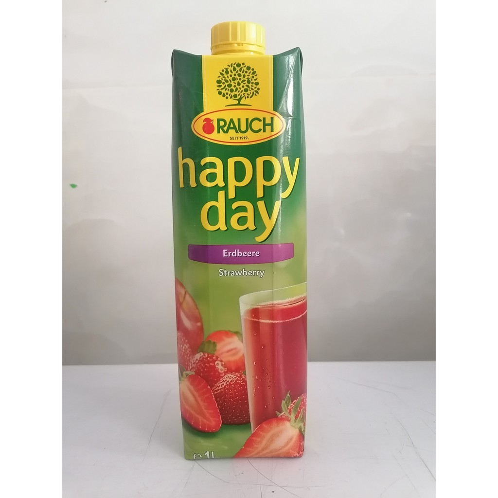 [1 Lít – Erdbeere] Nước ép DÂU TÂY [Austria] RAUCH Strawberry Juice (anm-hk)