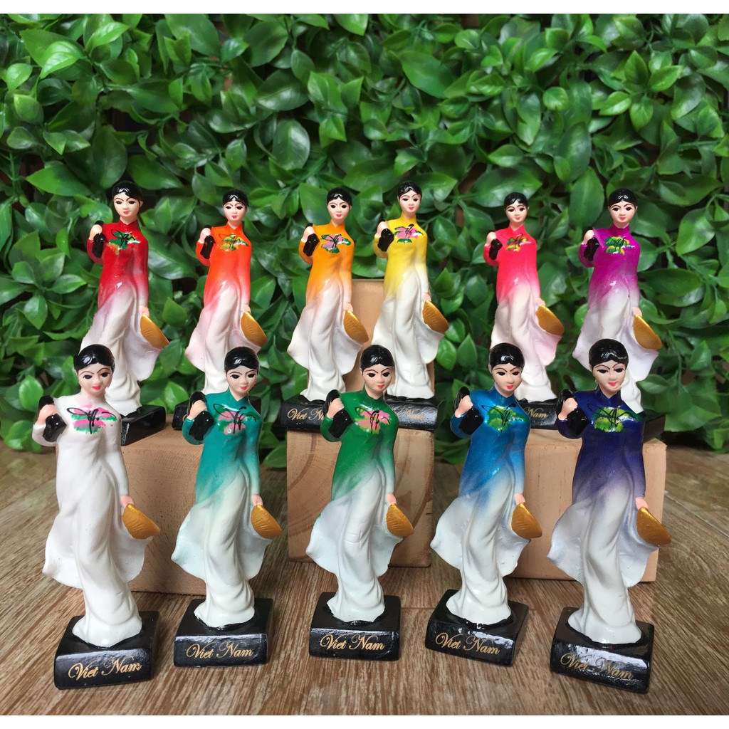 Tượng cô gái nữ sinh áo dài Việt Nam - Size Lớn - 22cm