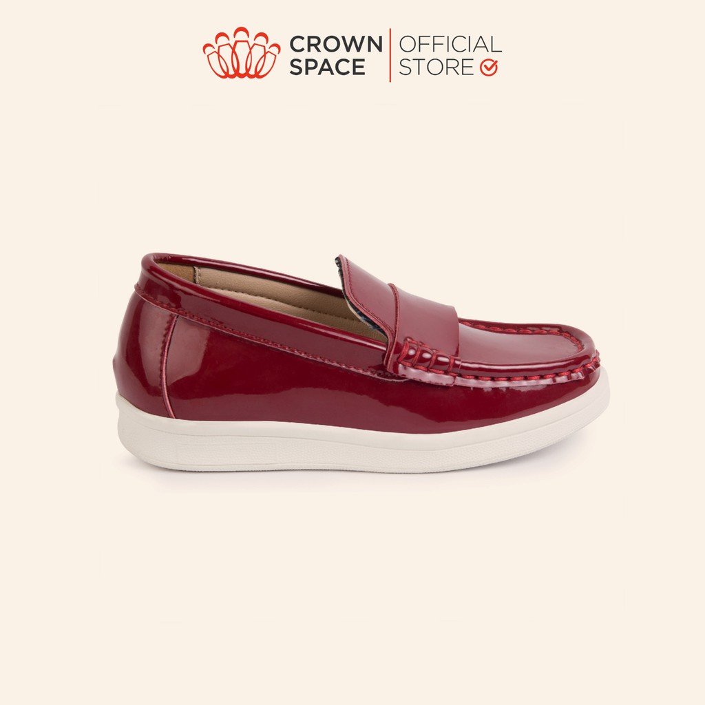 [Mã LT50 giảm 50k đơn 250k] Giày Lười Loafer Crown Space Cho Bé Trai CRUK436 Size 26-37