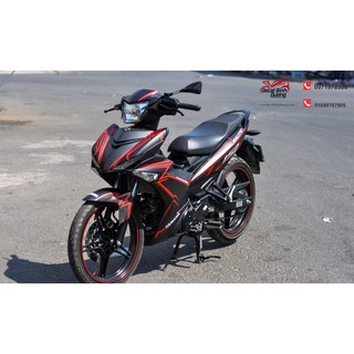 Decal Tem Xe Exciter 150 Đỏ Đen Nhám