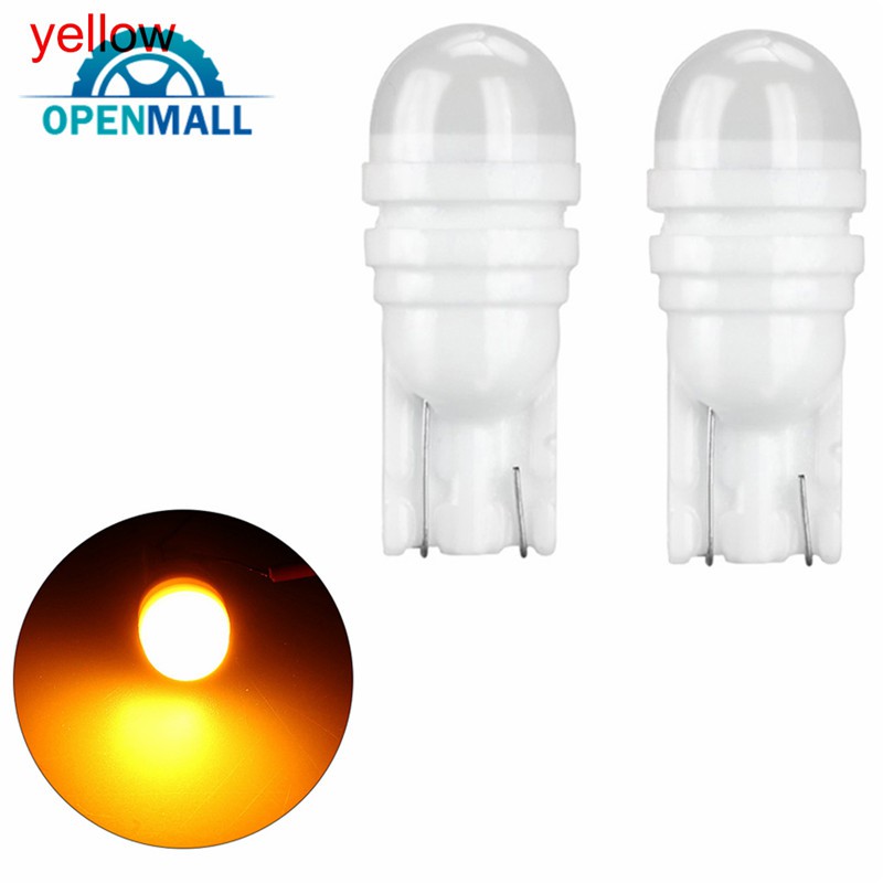 Bộ 2 đèn LED T10 W5W bằng sứ cho trang trí xe hơi