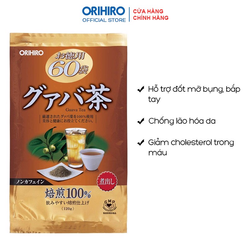 [ TỔNG KHO ] Trà Hỗ Trợ Giảm Cân Tinh Chất Lá Ổi ORIHIRO Guava