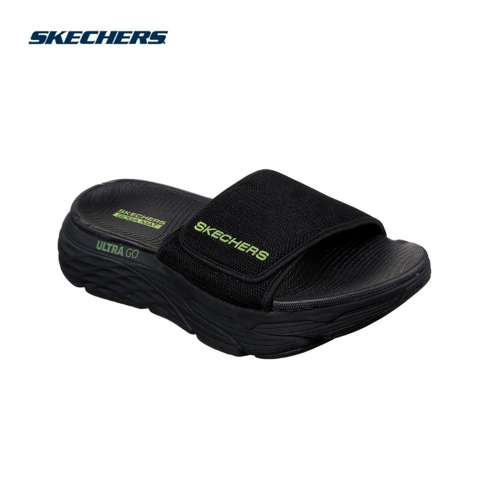 Dép quai ngang nam Skechers Max Cushioning Sandal - 229008-BKLM