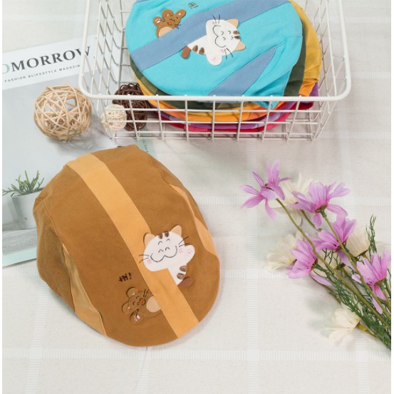 Nón vải cho bé nam cotton có khóa điều chỉnh độ rộng Petshop NZ-439 đủ size S/M/L