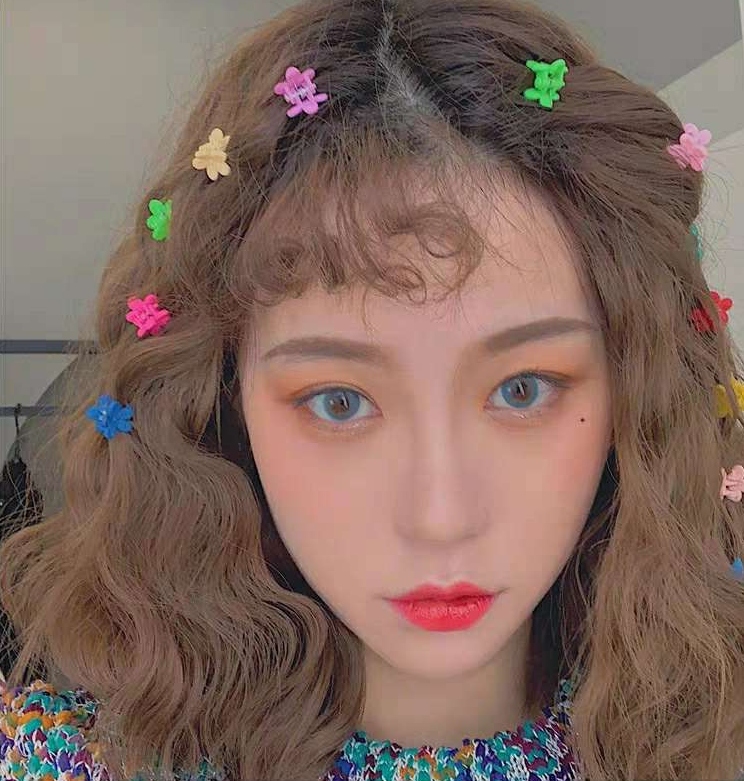 Bộ 1 kẹp hoa mini nhiều màu sắc đáng yêu