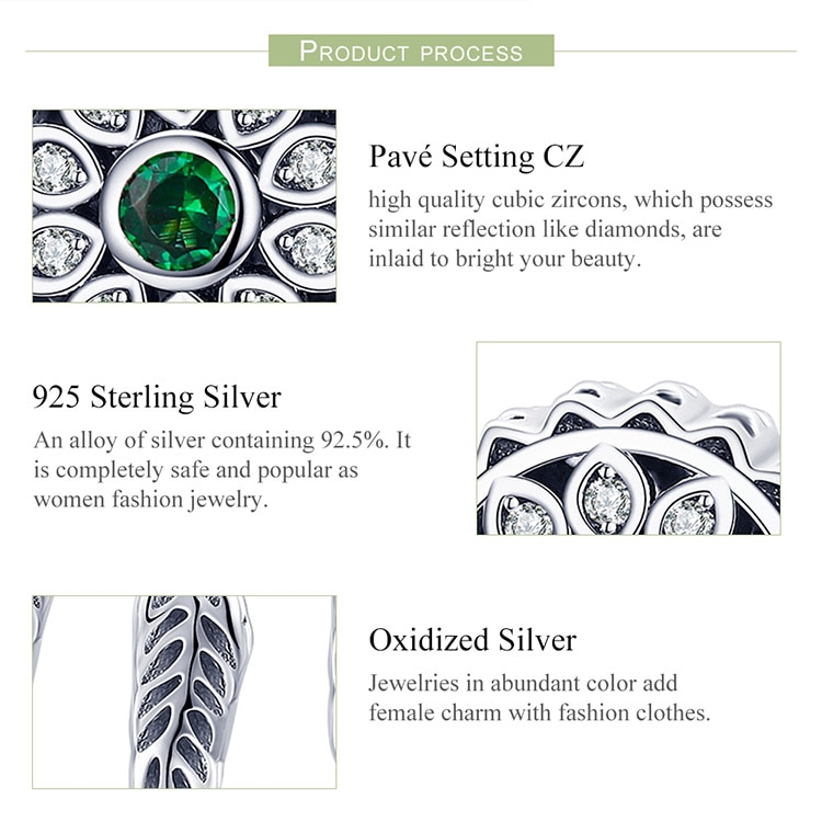 Hạt Charm Bamoer SCC893 Bạc 925 Hình Vòng Bắt Giấc Mơ Vintage Dùng Trang Trí Nữ Trang DIY