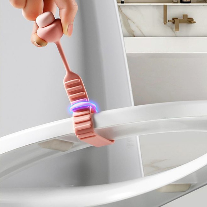 Set 2 Dụng Cụ Nâng Bệ Ngồi Toilet Bằng Silicone Tiện Dụng