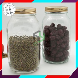 Hũ thủy tinh nắp vặn Quattro 1500ml