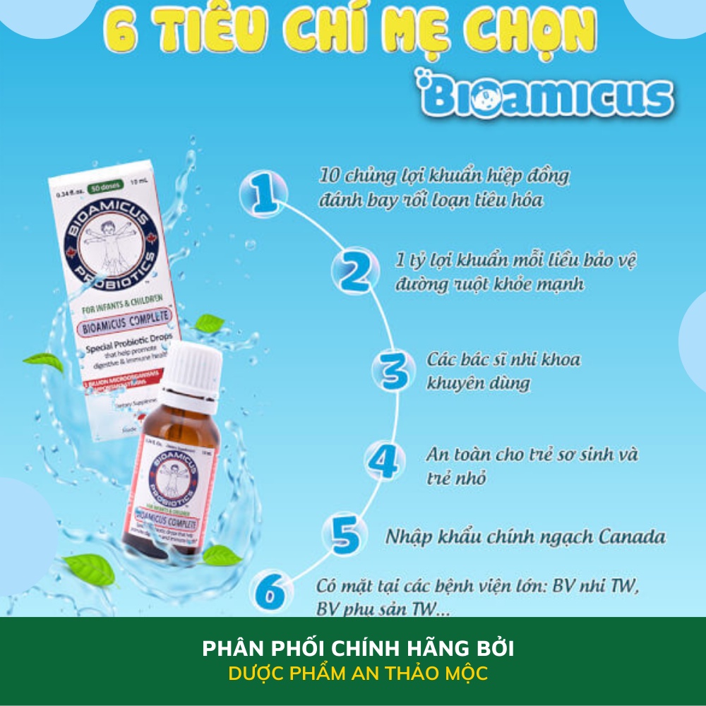 Combo 2 hộp men vi sinh 10 chủng Bioamicus Complete và 1 hộp Smartbibi Zinc cho bé ăn ngon tiêu hóa tốt tăng đề kháng