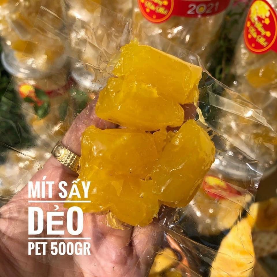 [Có sẵn] [Ảnh thật]  Mứt Mít sấy dẻo ( dạng viên )_HŨ 500GRAM_TRAMSHOP1993