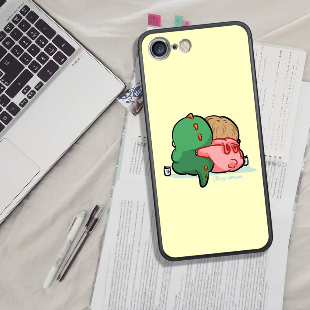 ỐP LƯNG  IPHONE 5/6G/6S/7G/8G/SE, IN HÌNH CHÚ KHỦNG LONG SIÊU CUTE PHO MAI.