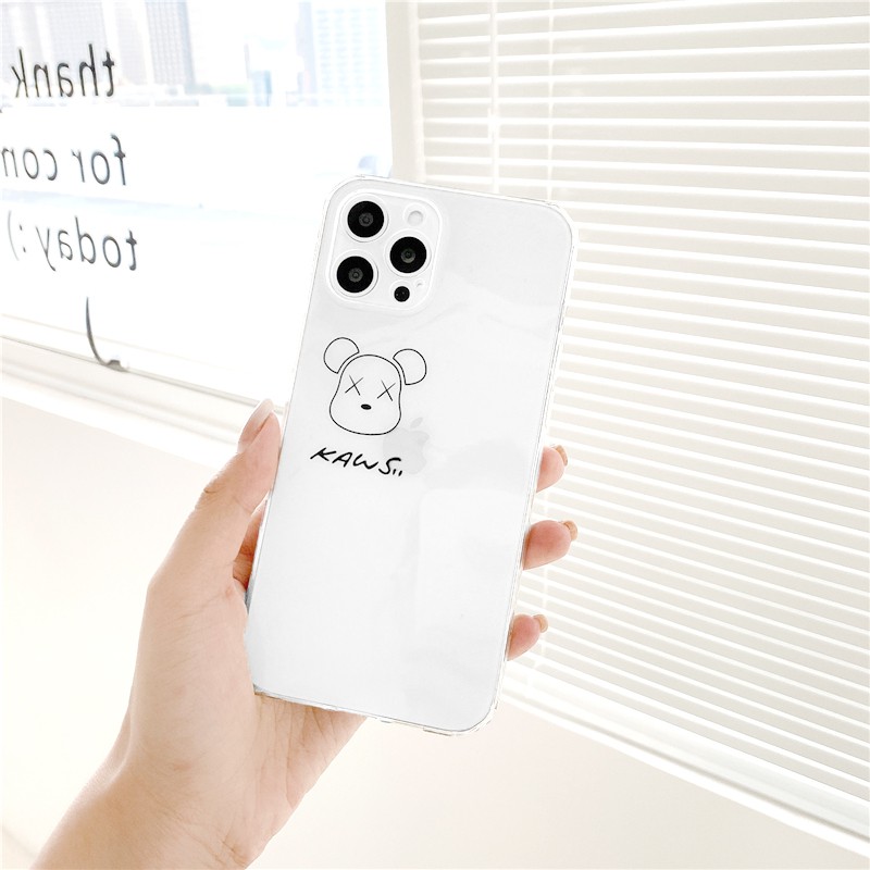 Ốp lưng iphone Kaws tí hon viền trong chống ố 5/5s/6/6plus/6s/6splus/7/7plus/8/8plus/x/xr/xs/11/12/pro/max/plus/promax