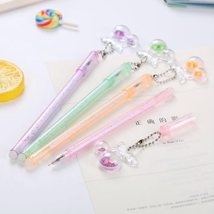 Bút Gel Nước Mực Đen Quả Cherry Nhiều Màu H14