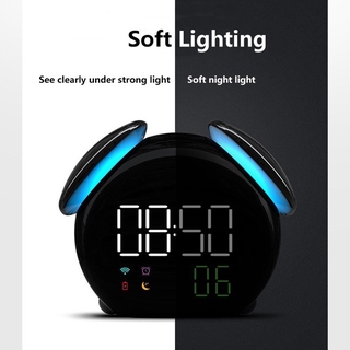 Đồng Hồ Báo Thức Thông Minh Mini Có Đèn Led