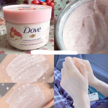 [Bản Đức] Tẩy Da Chết Toàn Thân, Body DOVE Exfoliating Body Polish 298g