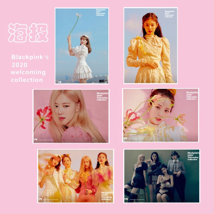 Nhãn Dán Poster Hình Nhóm Nhạc Blackpink 2020