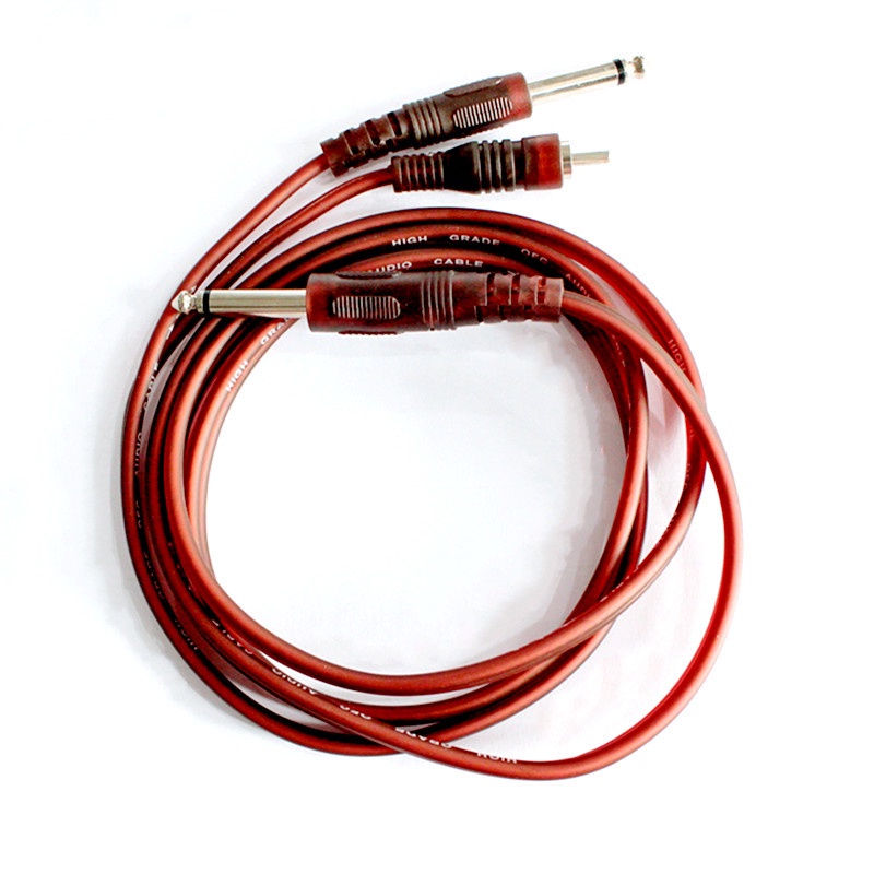 Cáp Chuyển Đổi Âm Thanh Từ Đầu Cắm 1.5m/3m/5m/10m】6.35mm Male Sang RCA+6.35mm Cho Loa