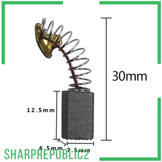 10pcs 6.5x7.5x12.5mm Electric Drill Motor Carbon Brushes with Spring Set