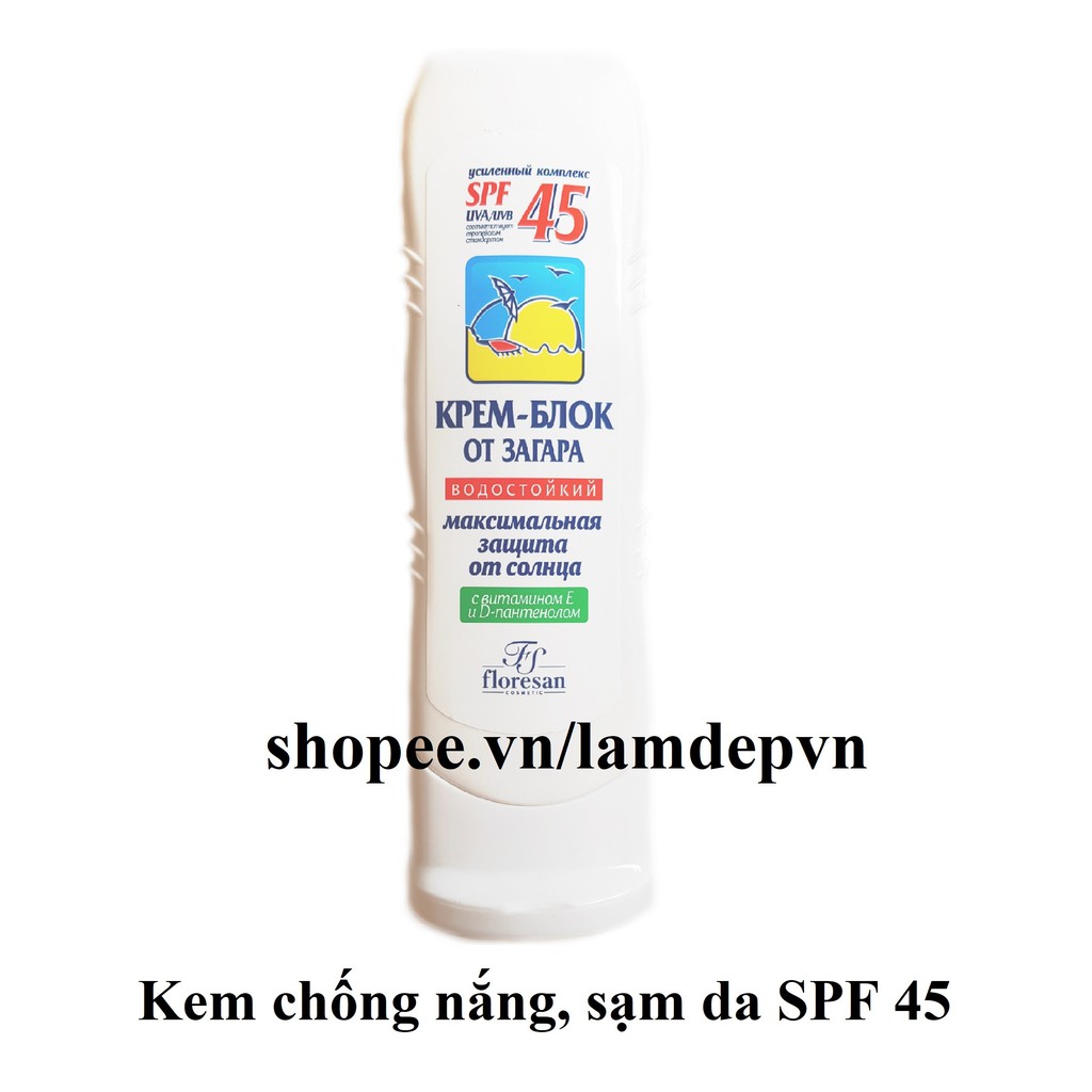 Kem chống nắng floresan SPF 45 - 125ml