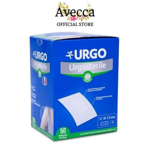 Băng Dán Có Gạc Vô Trùng Urgo Urgosterile Nhiều Kích Cỡ (Hộp/50miếng)