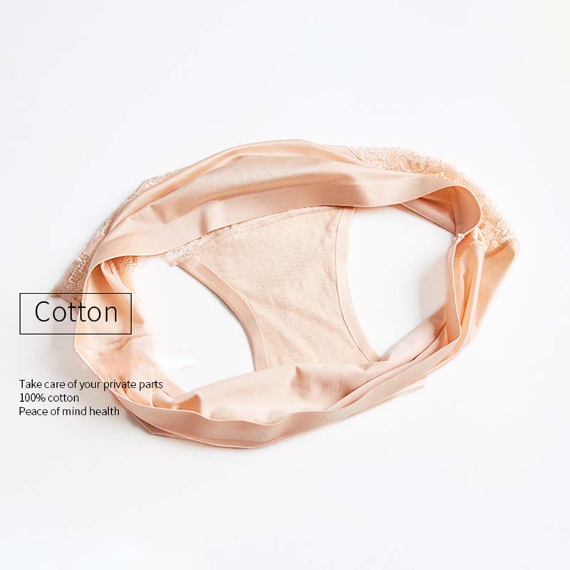 AOFEIQIKE AOFEIQIKE Quần Lót Ren Không Đường May Chất Liệu Lụa Lạnh Thoáng Khí Lưng Vừa Size M-3XL Plus Size Cho Nữ