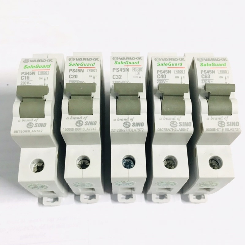 CB TÉP, APTOMAT 1 PHA SINO VANLOCK, CẦU DAO TỰ ĐỘNG 1 CỰC, MCB 1 PHA  SINO VANLOCK CHÍNH HÃNG