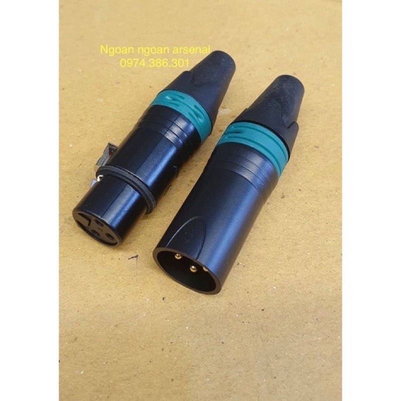 dây Canon xlr đực ra 2 rắc loa mỏ chim mềm
