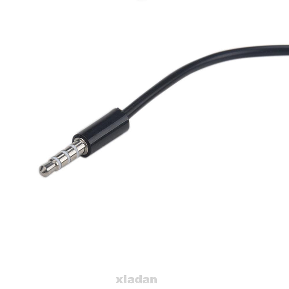 Cáp kết nối chuyển đổi giắc cắm tai nghe 3.5mm sang 2 đầu chia tiện dụng cho PC