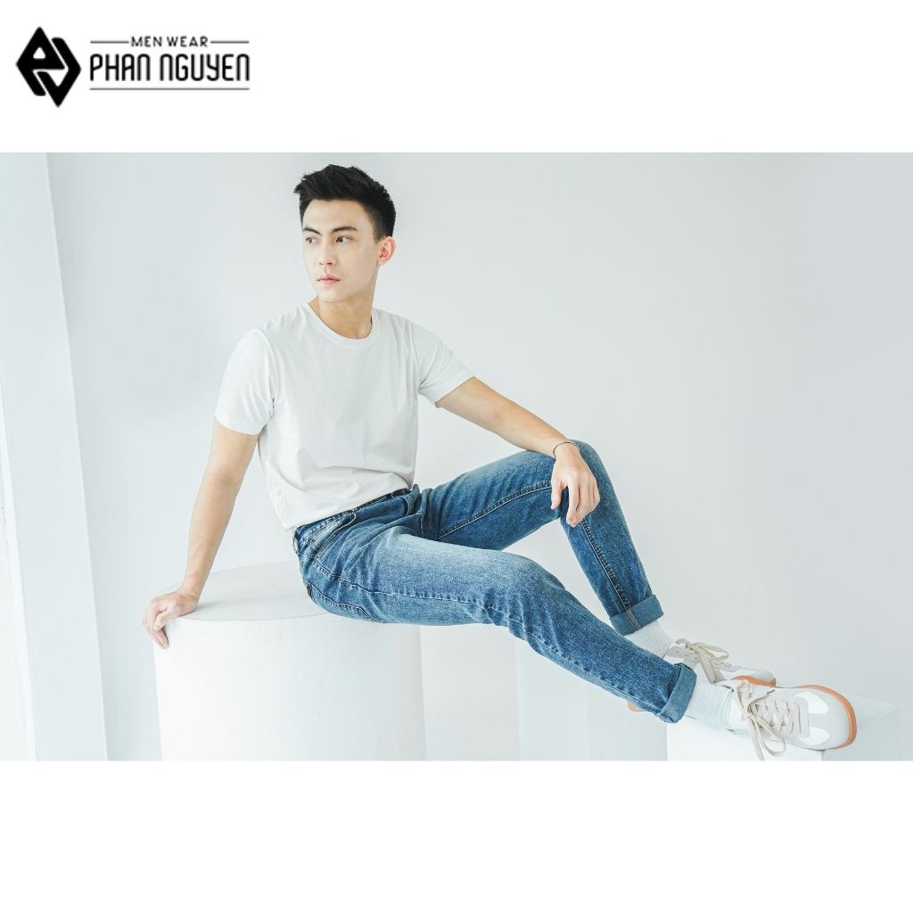 Quần bò nam cao cấp Phan Nguyễn dáng dài, thiết kế trẻ trung, độ bền cao, thoáng mát, phù hợp đi chơi, đi làm QBD.024