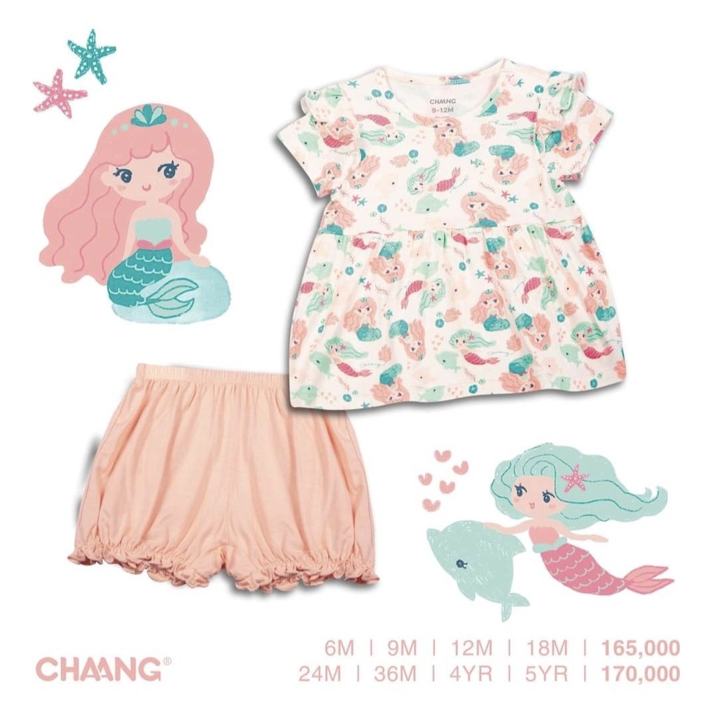 Bộ Cộc Cúc Vai Hình Tiên Cá