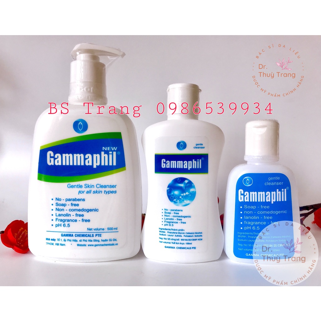 Sữa tắm Gammaphil 125ml - 150ml - 500ml sữa tắm dịu nhẹ cho trẻ em, người da khô, CDCĐ