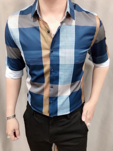 Áo sơ mi nam dài tay sọc caro đẹp vải mềm mịn tigershop Tgs002 | BigBuy360 - bigbuy360.vn