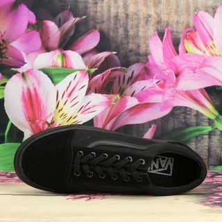 Giày nữ van oldskool vải canvas - jetblack