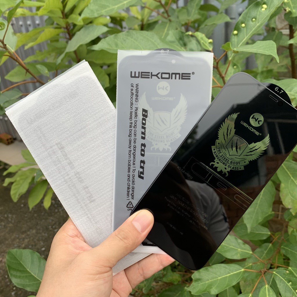 Kính cường lực WK Kingkong chống nhìn trộm cho IPhone 14 Plus / 14 Pro Max / 11 / 12 Mini / 13 Pro Max . Hang Chính hãng