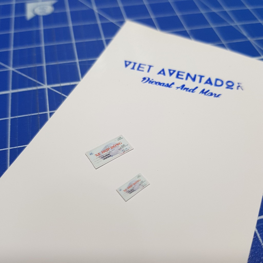 Tem đăng kiểm cho xe ô tô mô hình