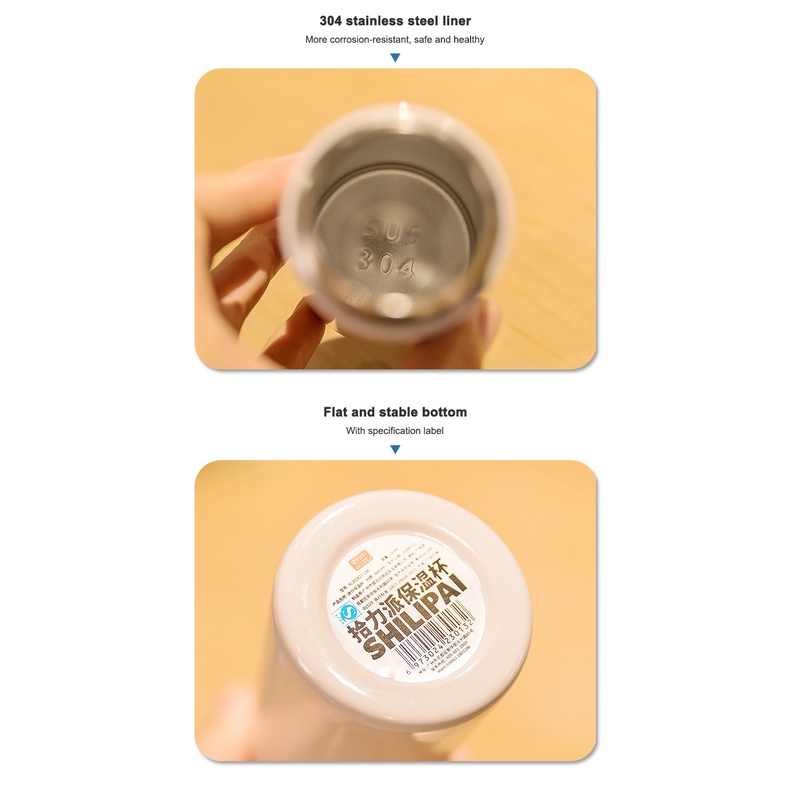 Bình Nước Giữ Nhiệt Mini Chống Rò Rỉ Thiết Kế Dễ Thương 150ML