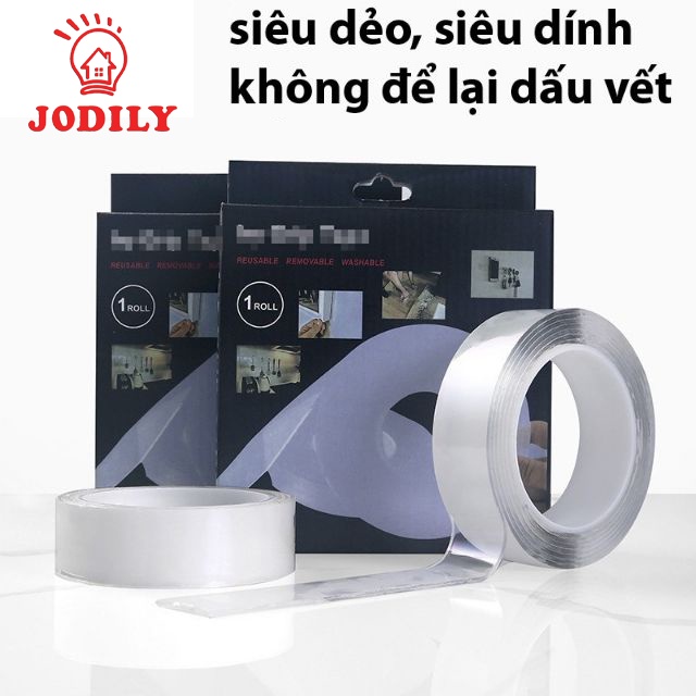 Băng Dính Silicol 2 Mặt Jodily StarHome - KT: 3m x 3cm x2mm