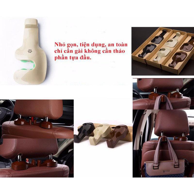 Móc Treo Đồ Ô Tô – Móc Treo Đồ Sau Ghế Ô Tô - Gài Sau Ghế Nhỏ Gọn Chắc Chắn Dành Cho Xe Hơi
